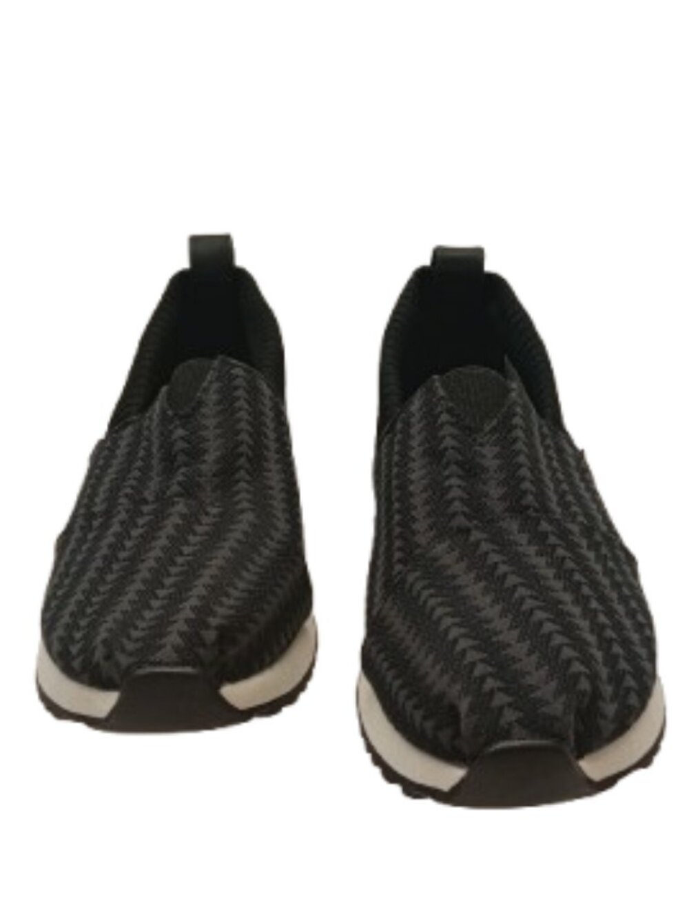 EUC TOMS Women's Wear Good Slip-On Sneakers Gray Black Pattern Size 8.5 US